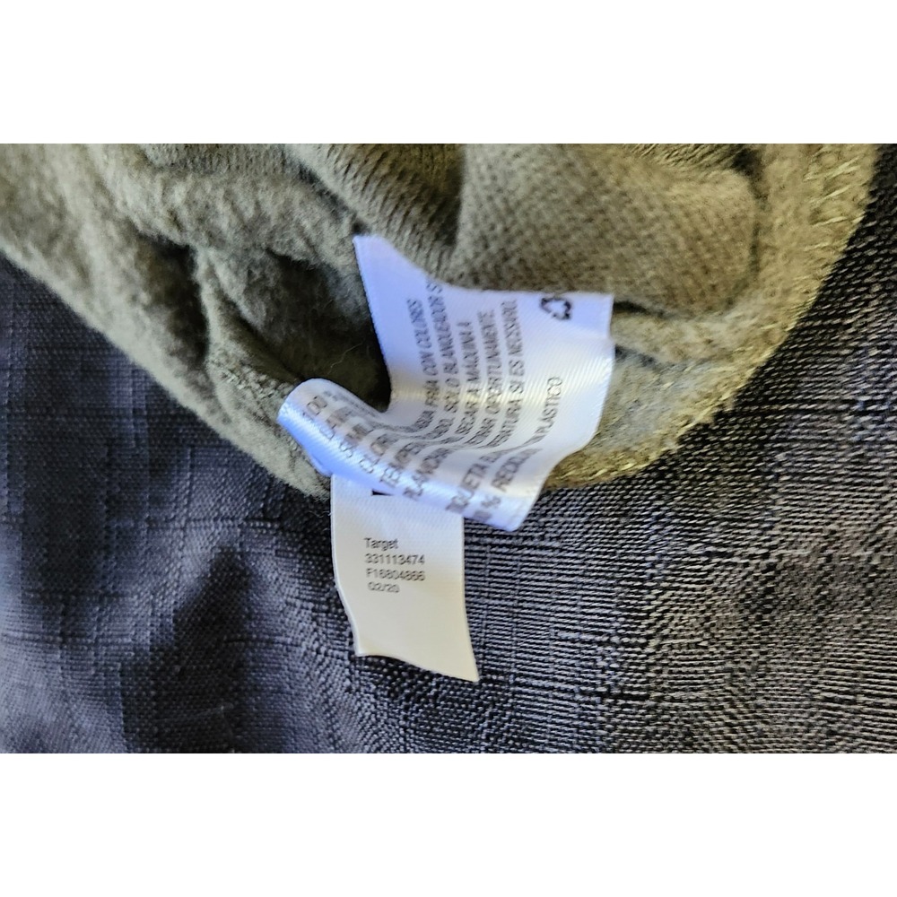 NWT Wild Fable Olive Green "cut" Cropped Sweatshirt Size M - Picture 7 of 16